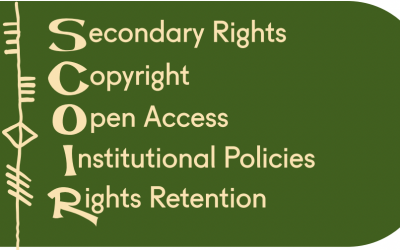 Draft model legislation for Secondary rights, Copyright, Open access, Institutional policies, and Rights retention (SCOIR)