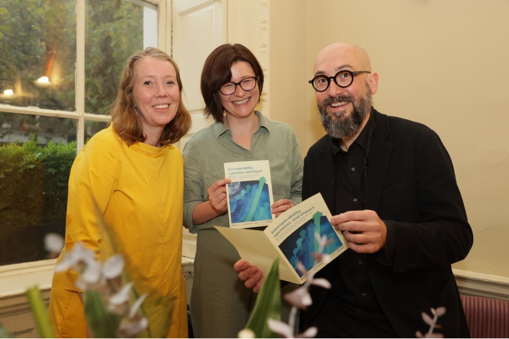 Dr Lisa Griffith, Director of the Digital Repository of Ireland and Chair of the NORF PID Task Force; Dr Michelle Doran, National Open Research Coordinator; Josh Brown co-founder and research and strategy Lead, MoreBrains Cooperative