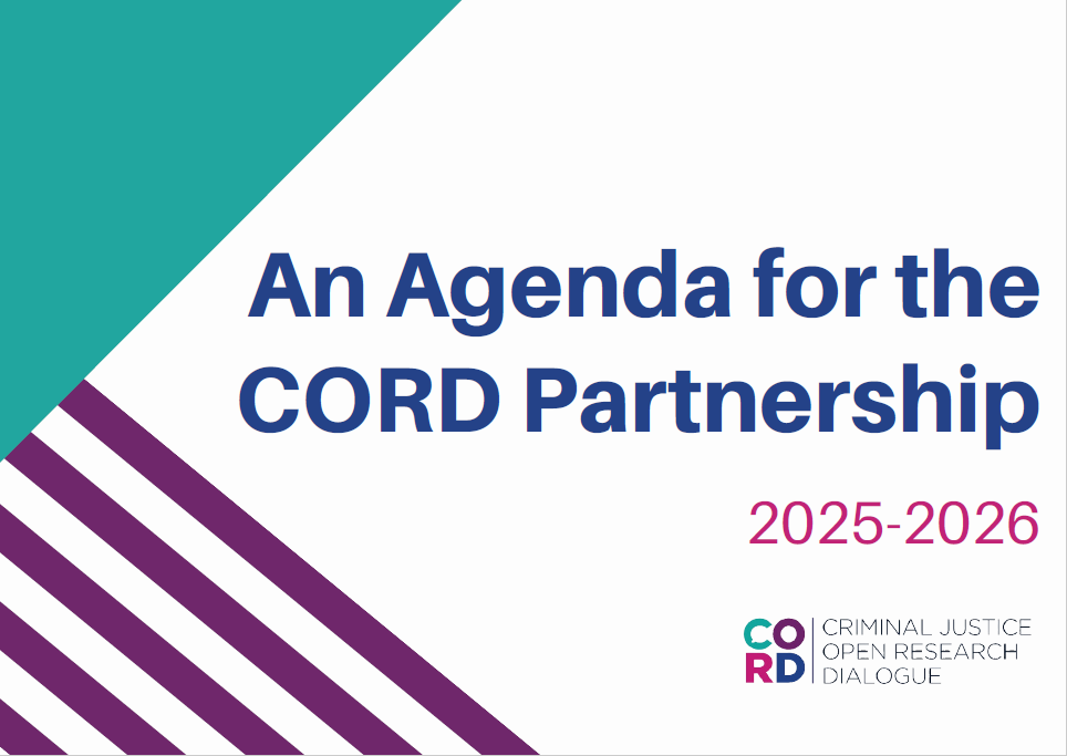 Report cover with the title 'An Agenda for the CORD Partnership, 2025-2026' with decorative designs and the CORD logo