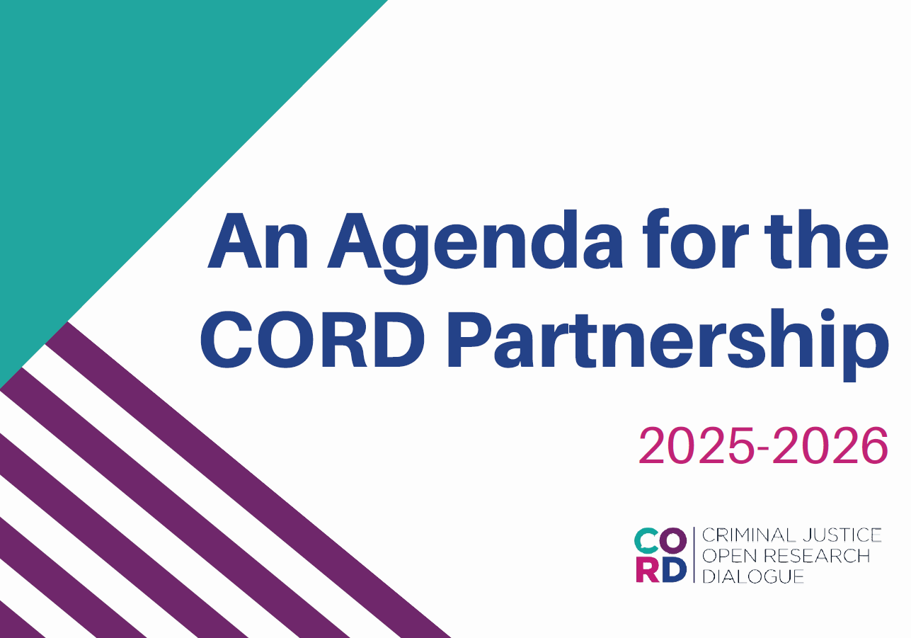 Report cover with the title 'An Agenda for the CORD Partnership, 2025-2026' with decorative designs and the CORD logo