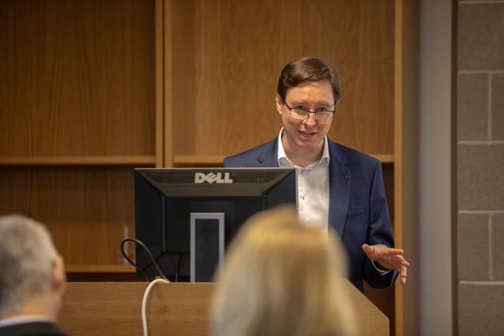 Dr. Dermot Lynott, Chair of the IRN, kicking off proceedings at the IRN launch