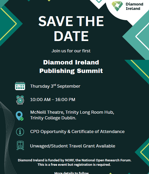Save the Date – Diamond Ireland Publishing Summit 2026